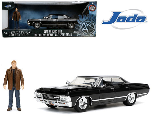 Jada Toys- Super Natural '67 Chevrolet Impala w/Dean- 1/24 ***DAMAGED BOX***