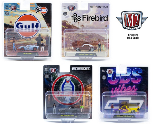 M2 Machines 1:64 Diorama 2026 Release 21 4pc set (PRE-ORDER)