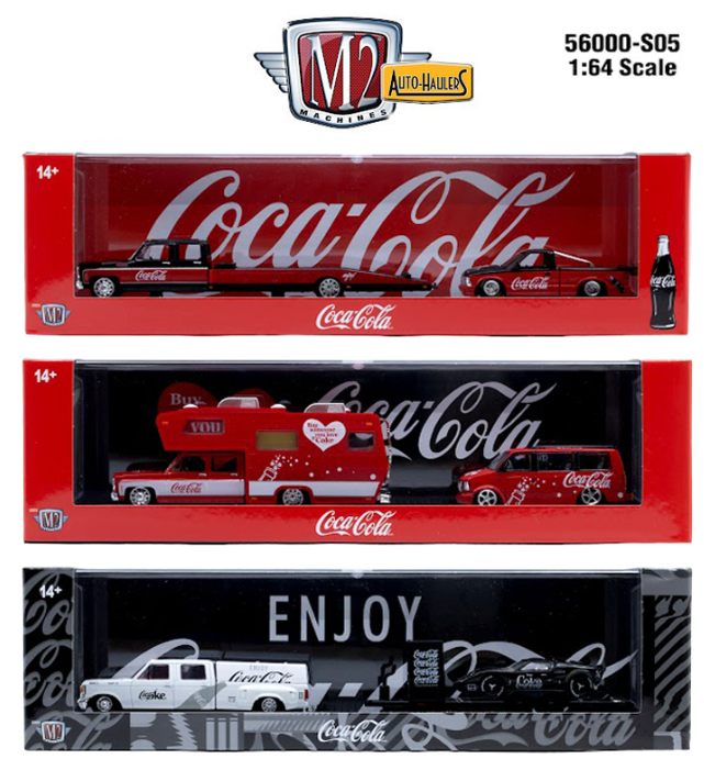 M2 Machines 1:64 Auto-Haulers Coca-Cola Release S05 3pc set (PRE-ORDER)