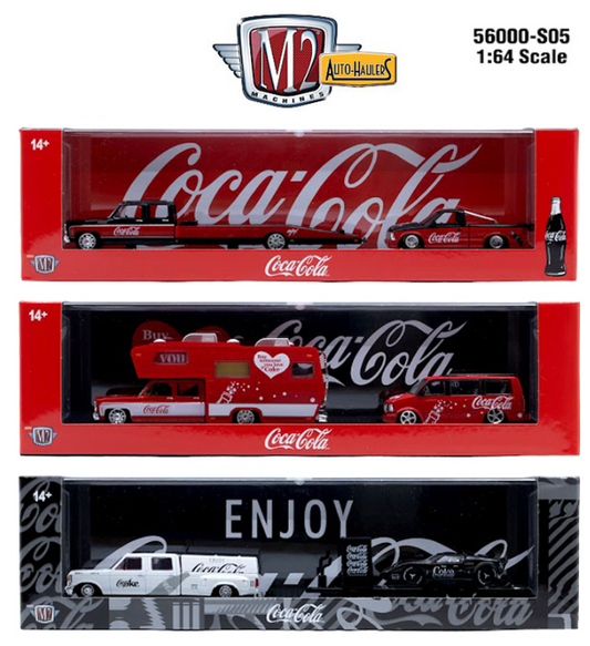 M2 Machines 1:64 Auto-Haulers Coca-Cola Release S05 3pc set