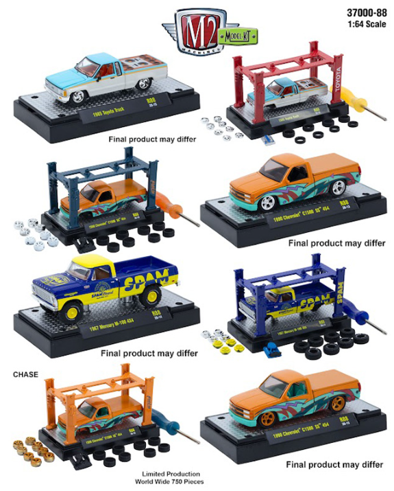 M2 Machines 1:64 Model-Kit Releases 88 – 3pc set (PRE-ORDER)