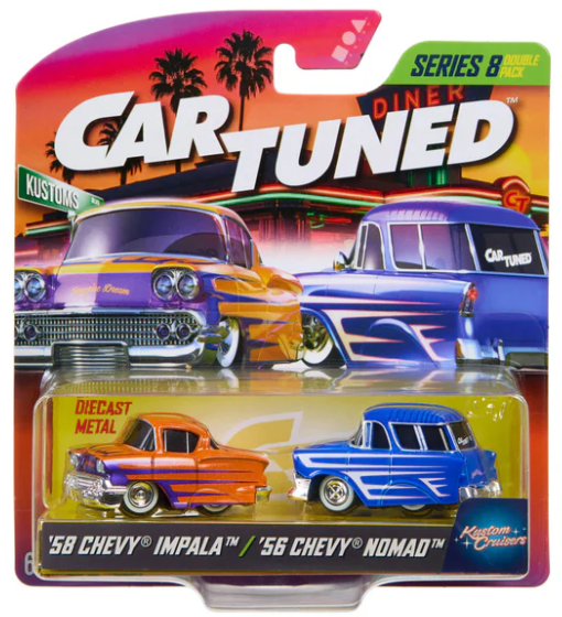 CarTuned 2-Pack Series 8 Kustom Cruisers Pack A