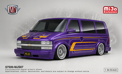(Preorder) M2 Machines 1:64 Diorama Series 1995 Chevrolet Astro Van Lowriders with Female Figure – Mijo Exclusives