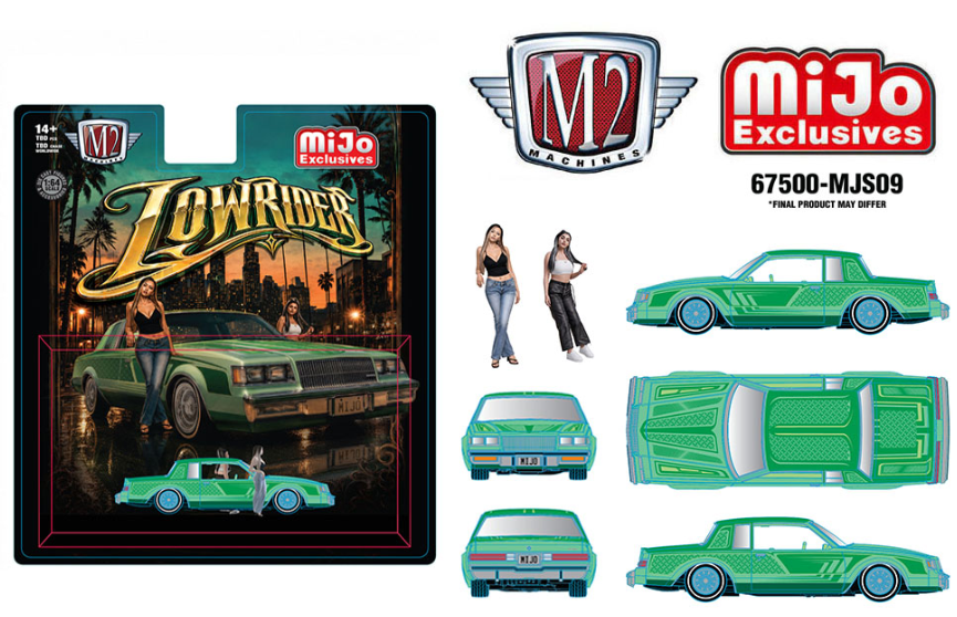 (Preorder) M2 Machines 1:64 Diorama Series 1987 Buick Regal Lowriders with 2 Female Figures – Mijo Exclusives