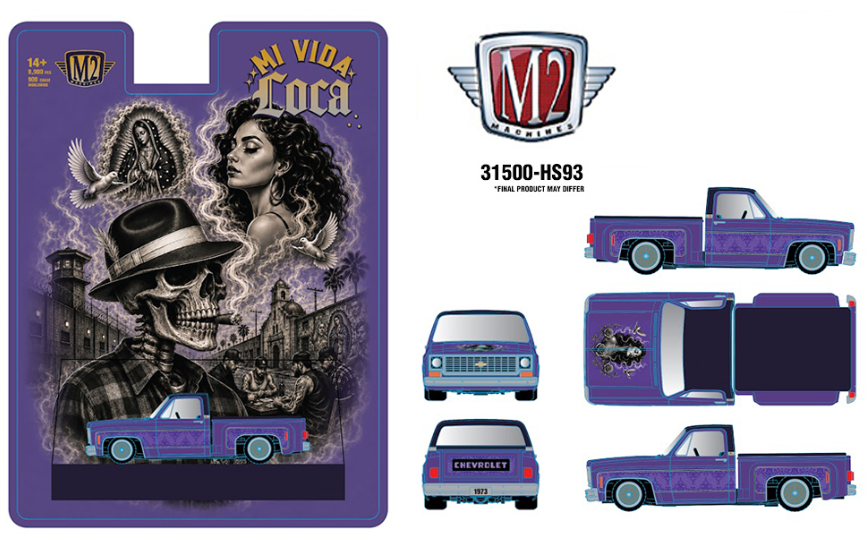 (Preorder) M2 Machines 1:64 1973 Chevrolet Cheyenne 10 Stepside Mi Via Loca – Hobby Exclusive
