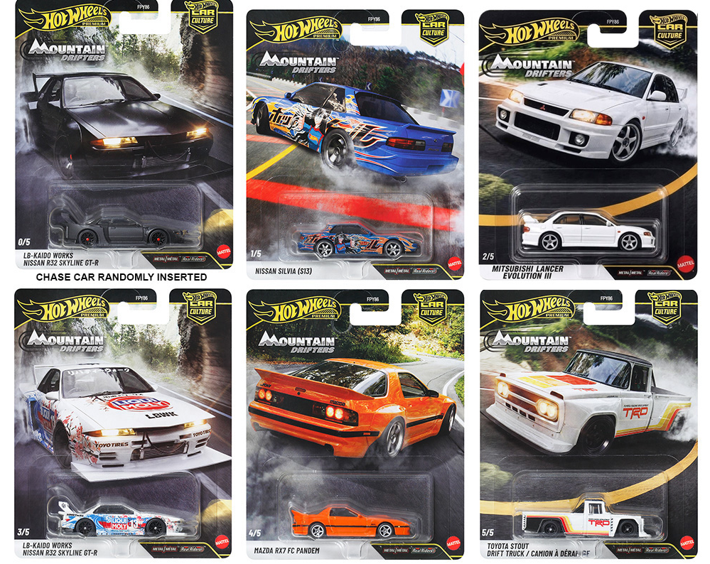 Preorder) Hot Wheels 1:64 Car Culture 2027 A Release – Mountain Drifters