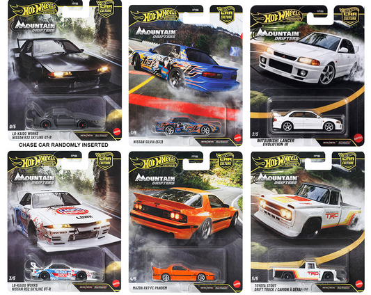 Preorder) Hot Wheels 1:64 Car Culture 2027 A Release – Mountain Drifters