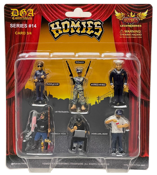Homies Figures 1.75″ Series 14 Assortment Set of 6 Figures