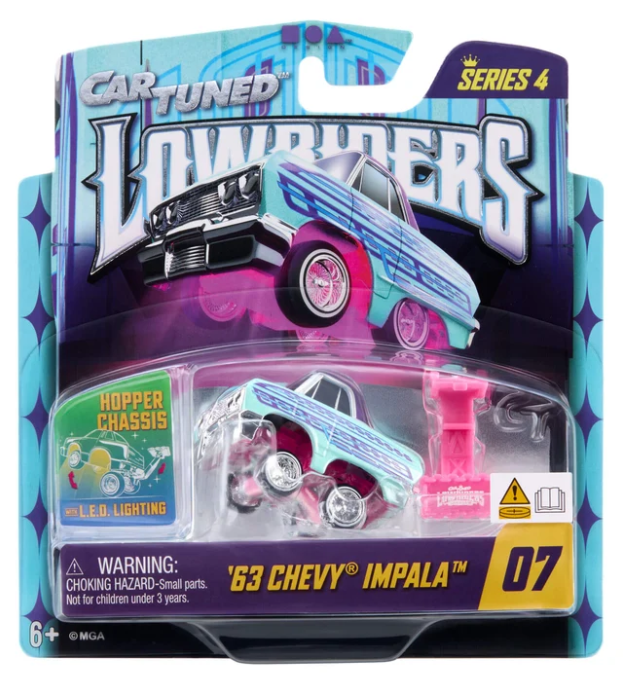 CarTuned 1:64 Lowriders SHOW GLOW Series 4 2026 – L.E.D. Light & Hopper Chassis- Singles