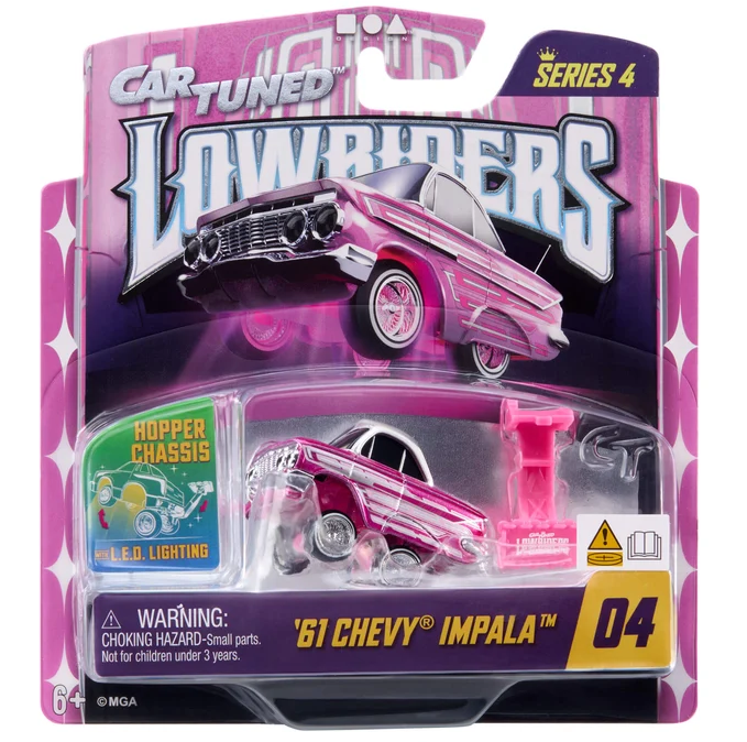 CarTuned 1:64 Lowriders SHOW GLOW Series 4 2026 – L.E.D. Light & Hopper Chassis- Singles