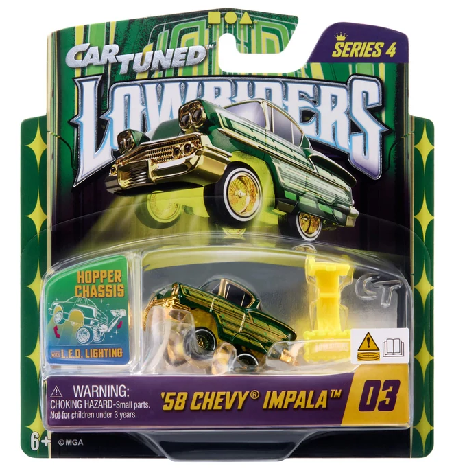 CarTuned 1:64 Lowriders SHOW GLOW Series 4 2026 – L.E.D. Light & Hopper Chassis- Singles