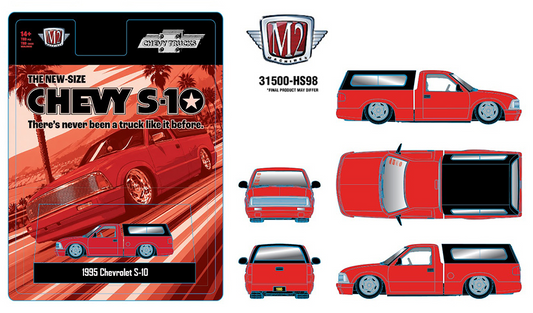 (Preorder) M2 Machines 1:64 1995 Chevrolet S10 with Camper Shell Special Edition – Hobby Exclusive