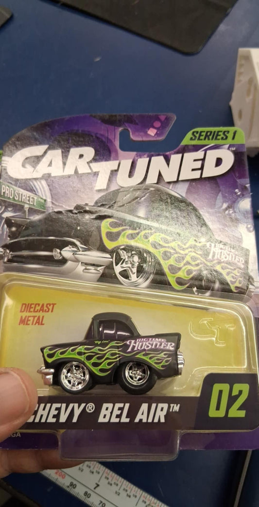 CarTuned Series 1 - '57 Chevy Bel Air (Pro Street) Black DAMAGED CARD