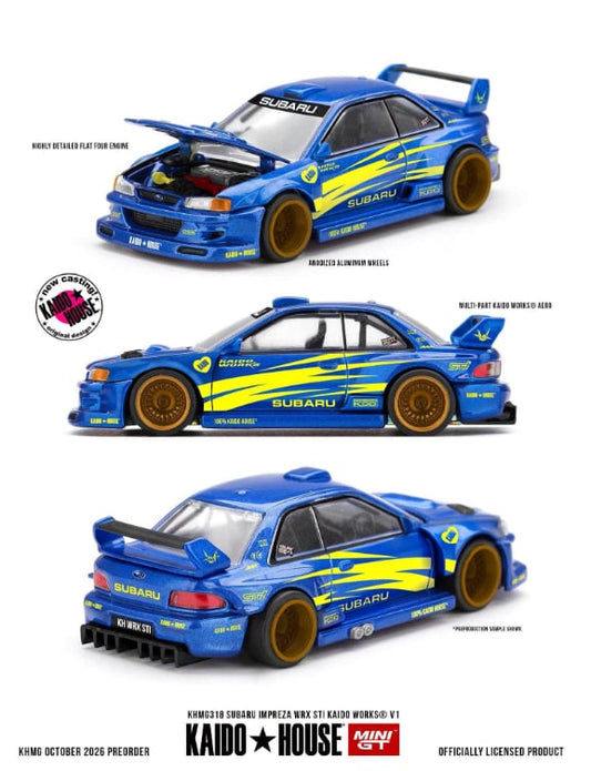 (Preorder) Kaido House x Mini GT Subaru Impreza WRX STI KAIDO WORKS V1 – Blue