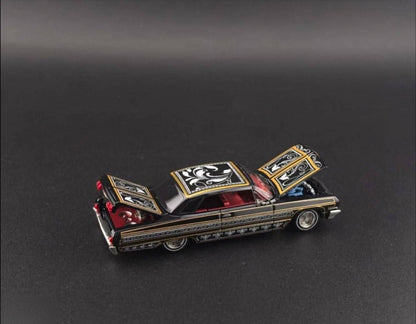 (PRE-ORDER)FINE WORKS '64 Chevrolet Impala-Lowrider(Black, Gold &White)