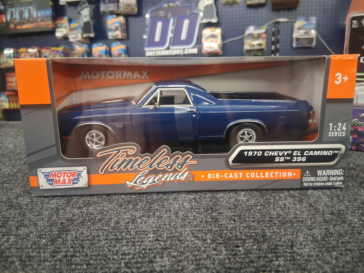 Motormax 1:24 1970 Chevrolet El Camino SS 396 – Dark Blue – Timeless Legends