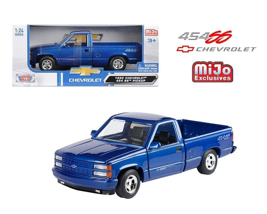 Motor Max- Mijo Exclusive- '92 Chevrolet 454SS- Blue- 1:24 scale