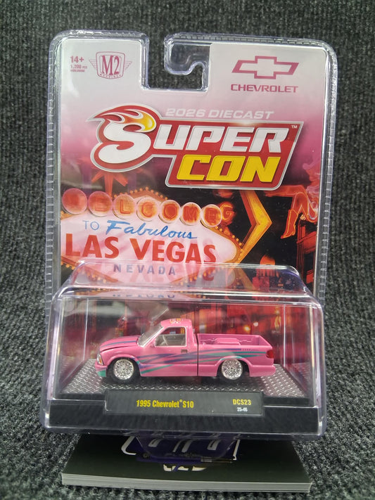 SUPERCON M2 Machines 1:64 - '95 Chevrolet S10- Pink