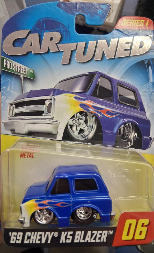 Car Tuned Series 1 Walgreens- '69 Chevy K5 Blazer-(Pro Street) Blue