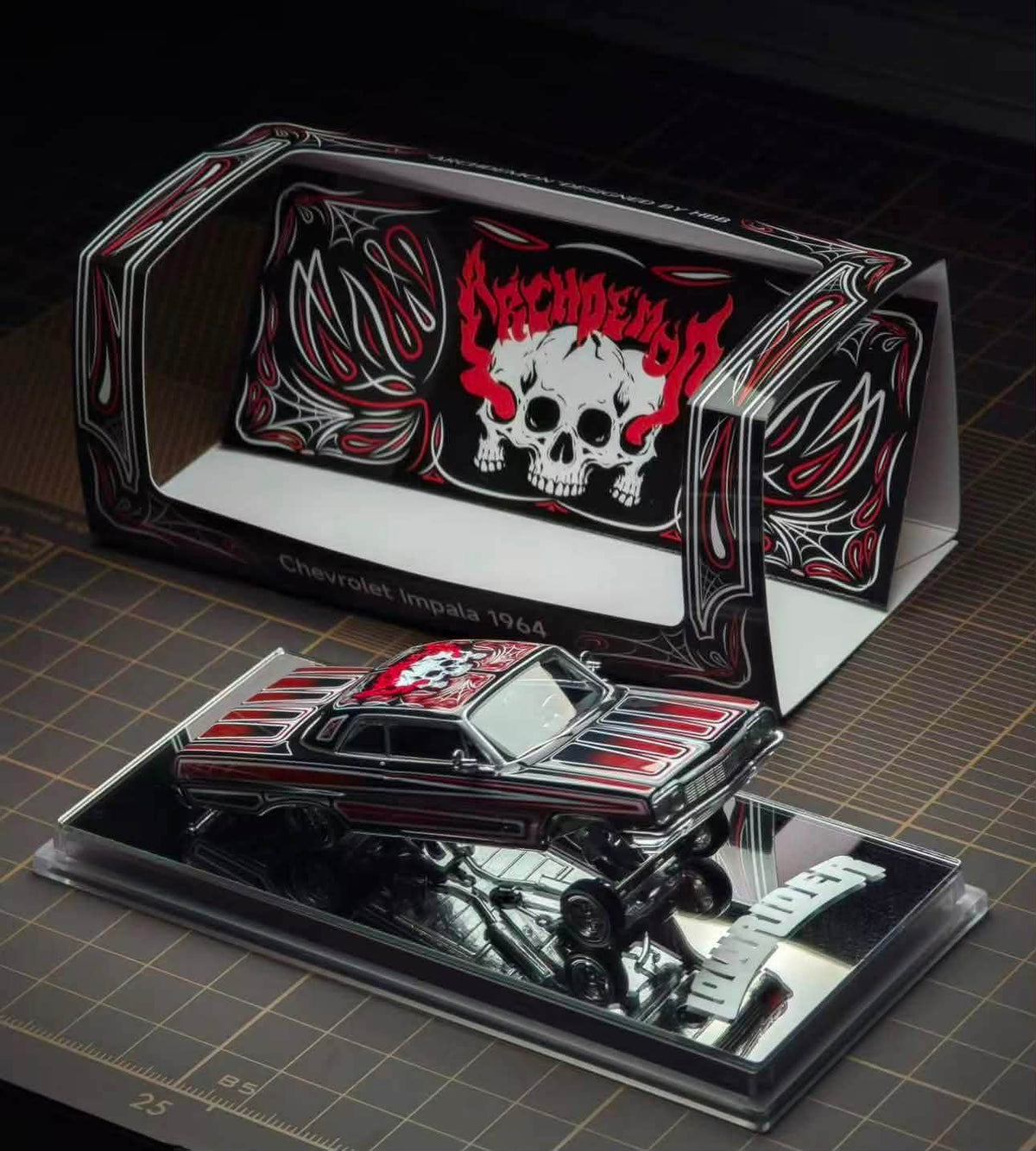 (PRE-ORDER) 97M '64 Chevrolet Impala (Black, Red & White)